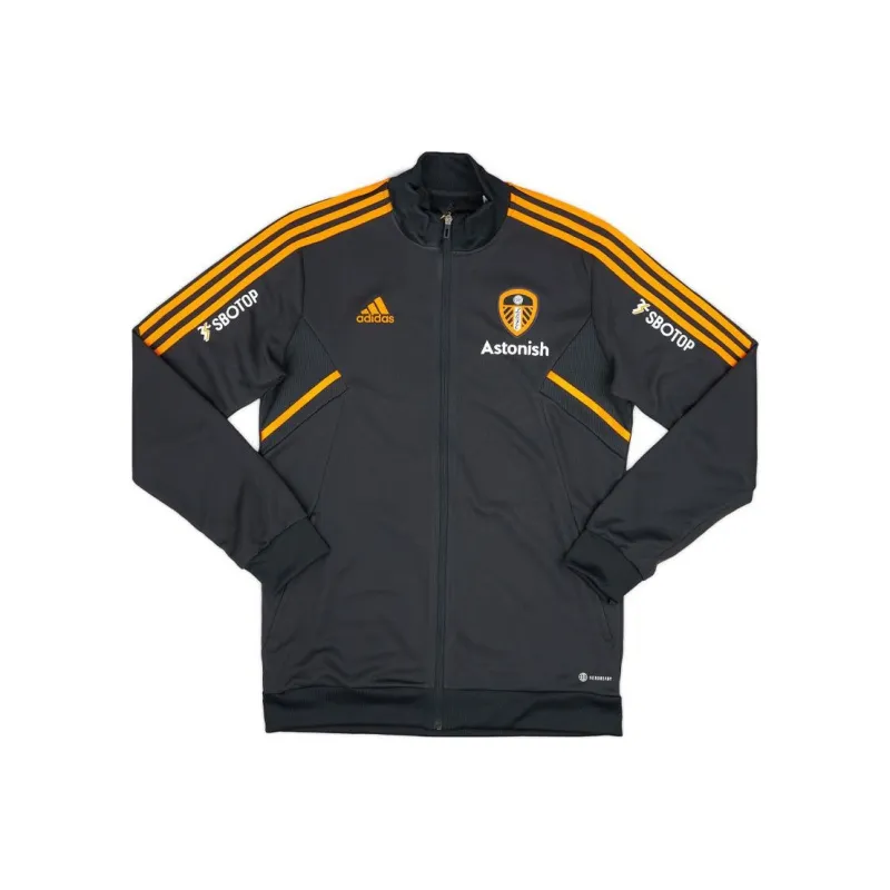 Adidas Jackets Coats Player Edition 2022-23 Season Leeds United Men's Black-0