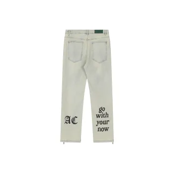 A Chock Jeans Unisex Pale Yellow