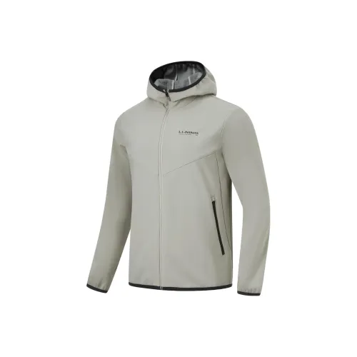 LiNing Trench Coat Men's Rock Ridge Gray