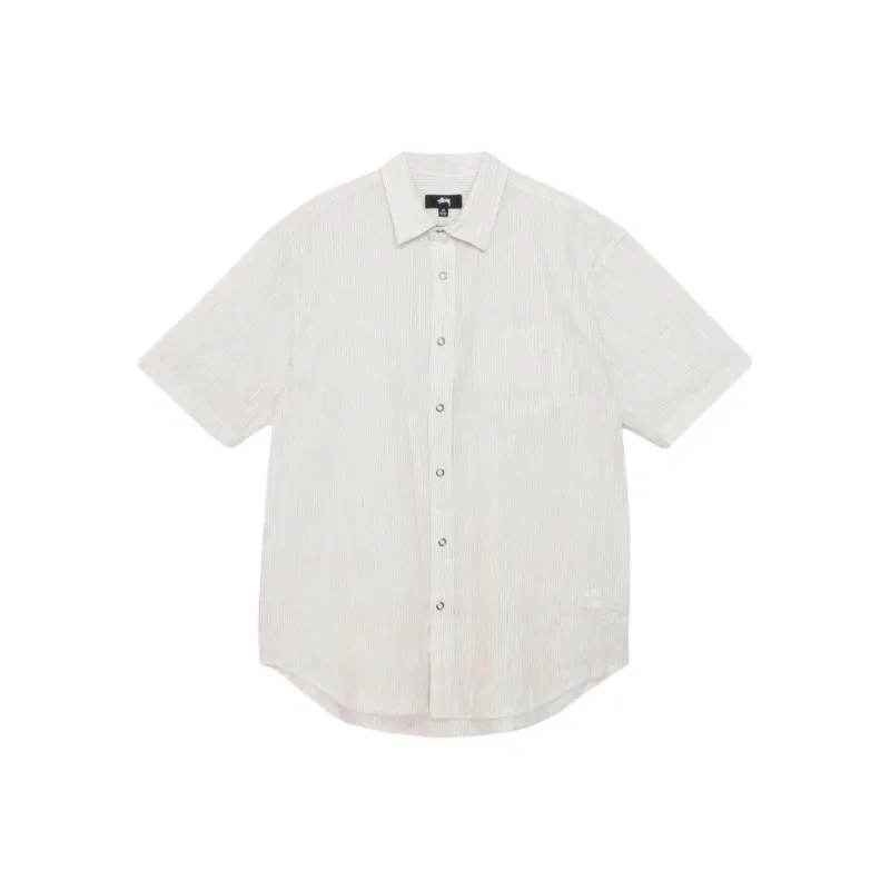 Stussy Wavy Striped Short Sleeve Shirt-5