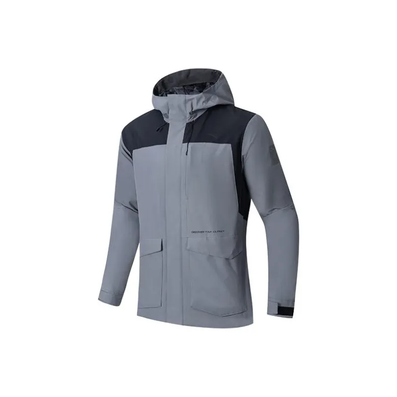 Anta Outdoor Collection Jackets Coats Men's Pencil Gray-0