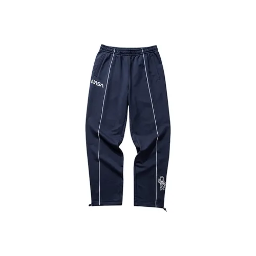Anta x Nasa Sports Pants Unisex Deep Navy Blue