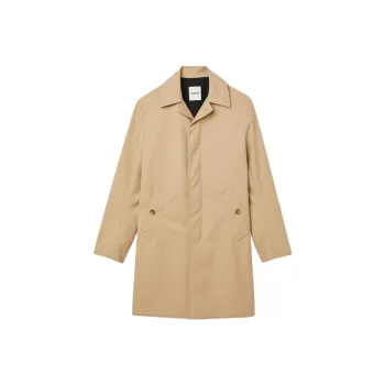 Sandro Straight-Cut Waterproof Jacket Jackets Coats Men's Light Brown