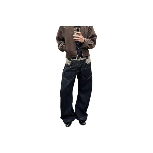 BENGEN Jeans Unisex Black