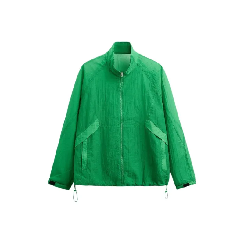 ZARA Trench Coats Men Green-0