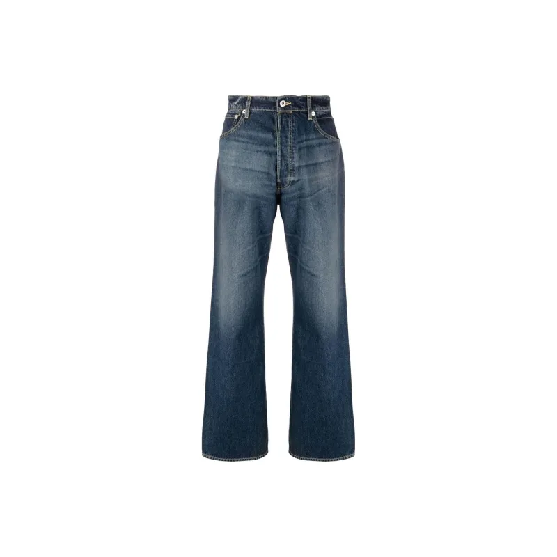 KENZO Suisen Wide Leg Relaxed Fit Jeans-0