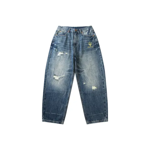 Maserati Jeans Unisex Blue