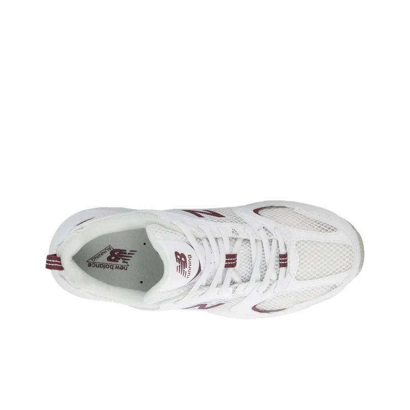 New Balance 530 White Dark Ice Wine-4