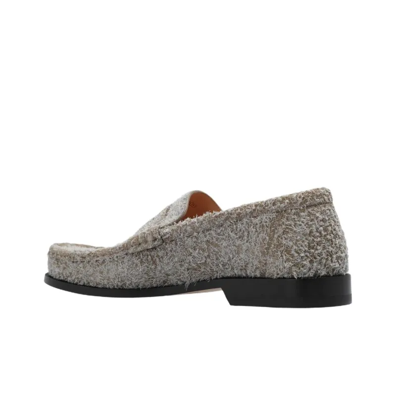 LOEWE Campo Round Asymmetrical Toe Loafers-2