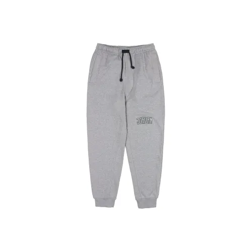 JORDAN Knitted Sweatpants Men Light Gray