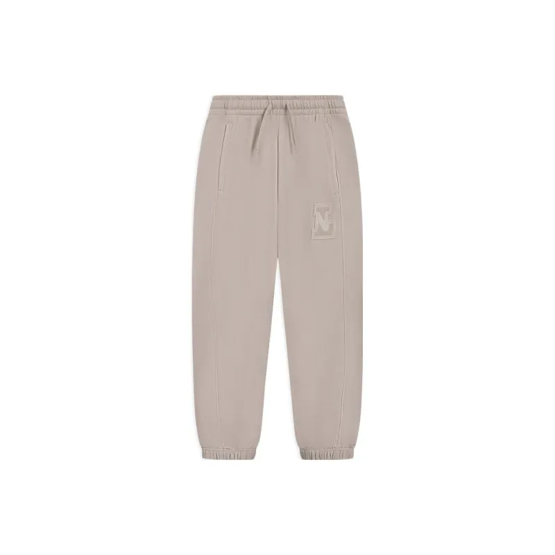 LINING Sports Life Collection Knitted Sweatpants Men Linen Gray-0