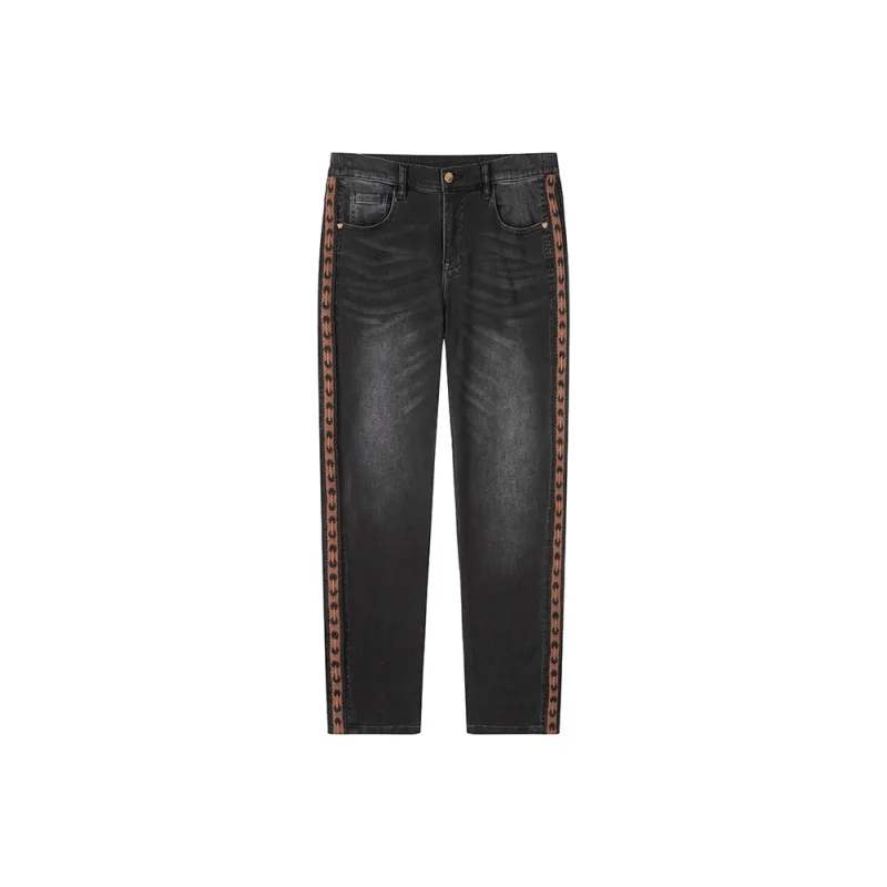 DAVID NAMAN Jeans Men Gray Black-0