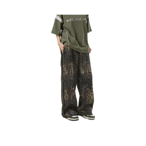 AYEA Jeans Unisex Leopard Print