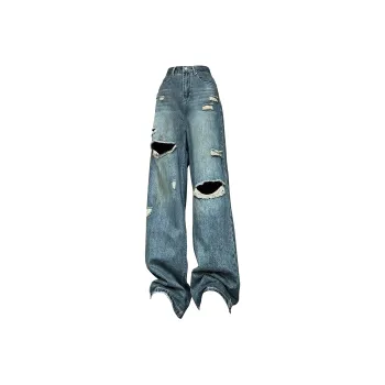 UPZCY Jeans Unisex Blue