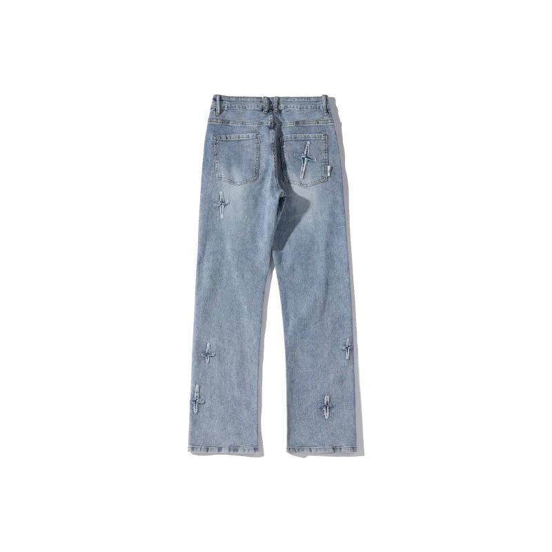 HOKLV Jeans Unisex-6