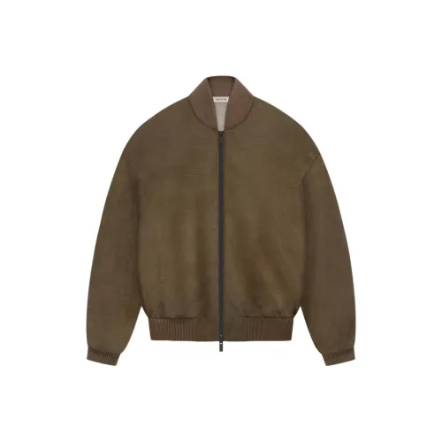 Fear Of God SS24 Season 8 Collection Suede Corduroy Bomber Jackets & Coats Unisex Wood