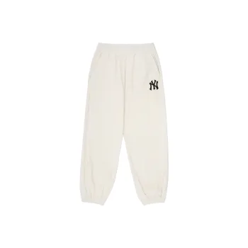 MLB New York Yankees Knitted Sweatpants Unisex Milk White