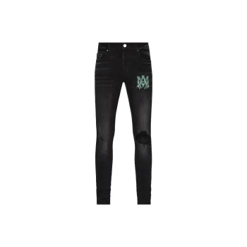 AMIRI Watercolor Logo Skinny Jeans