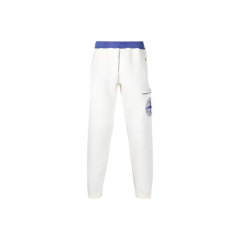 STONE ISLAND Knitted Sweatpants Men's White-0