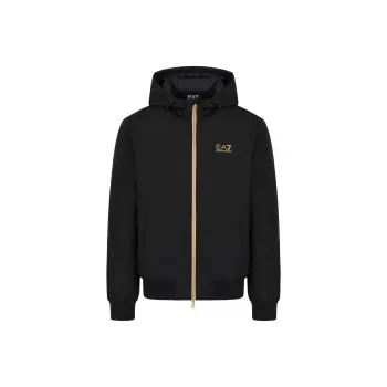 EMPORIO ARMANI Logo Printed Zipped Jacket