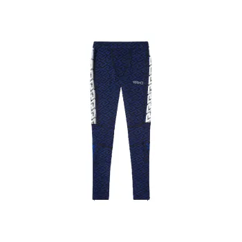 VERSACE VERSACE SS22 Knitted Sports Pants Men's Blue