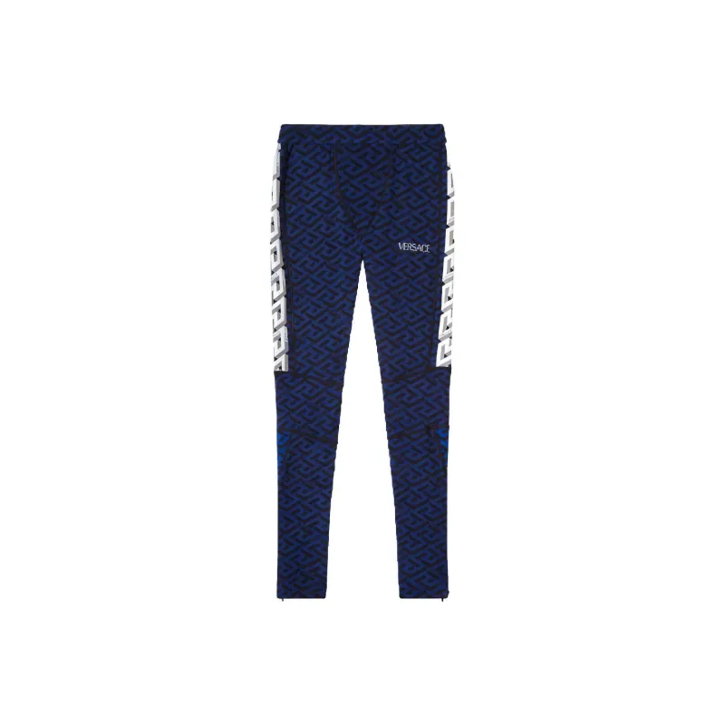 VERSACE VERSACE SS22 Knitted Sports Pants Men's Blue-0