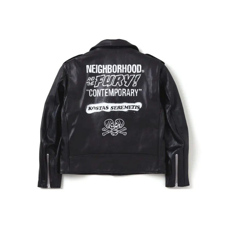 NEIGHBORHOOD x Schott X Kostas FW23 Leather Jacket Unisex-0