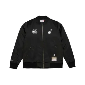 NBA New York Knicks Suga Glitch Mitchell And Ness Jackets Coats Men's Black