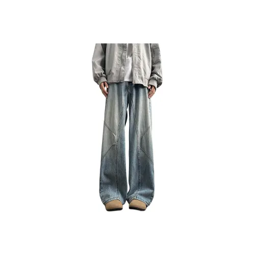 MIIRACER Jeans Unisex Light Blue