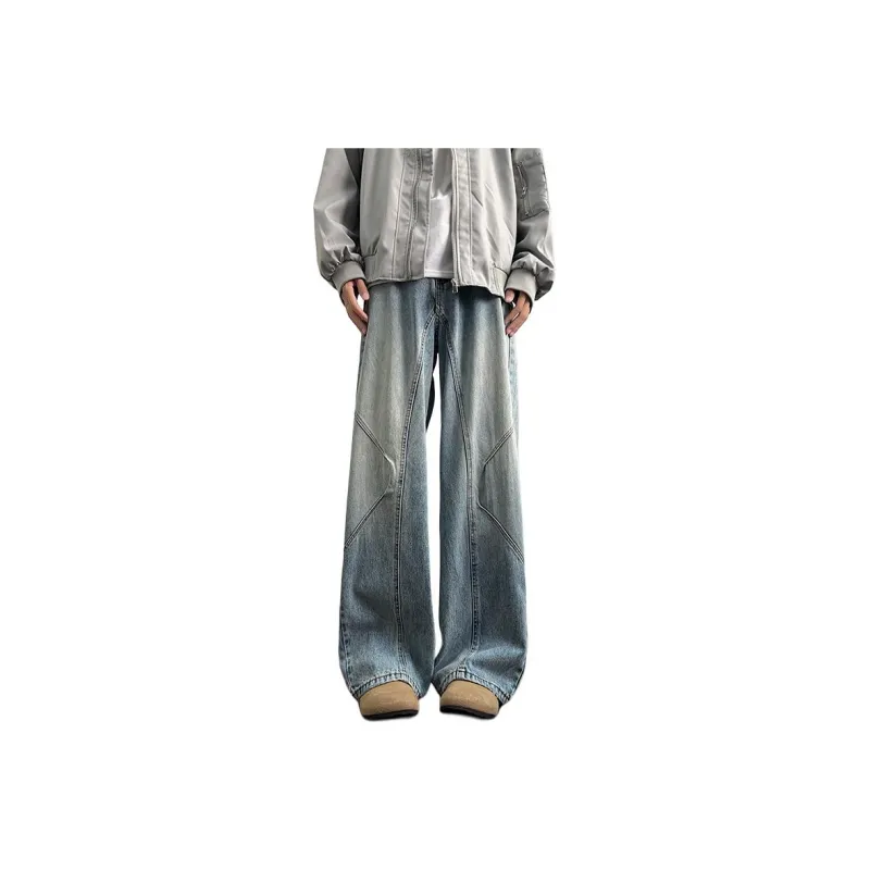 MIIRACER Jeans Unisex Light Blue-0