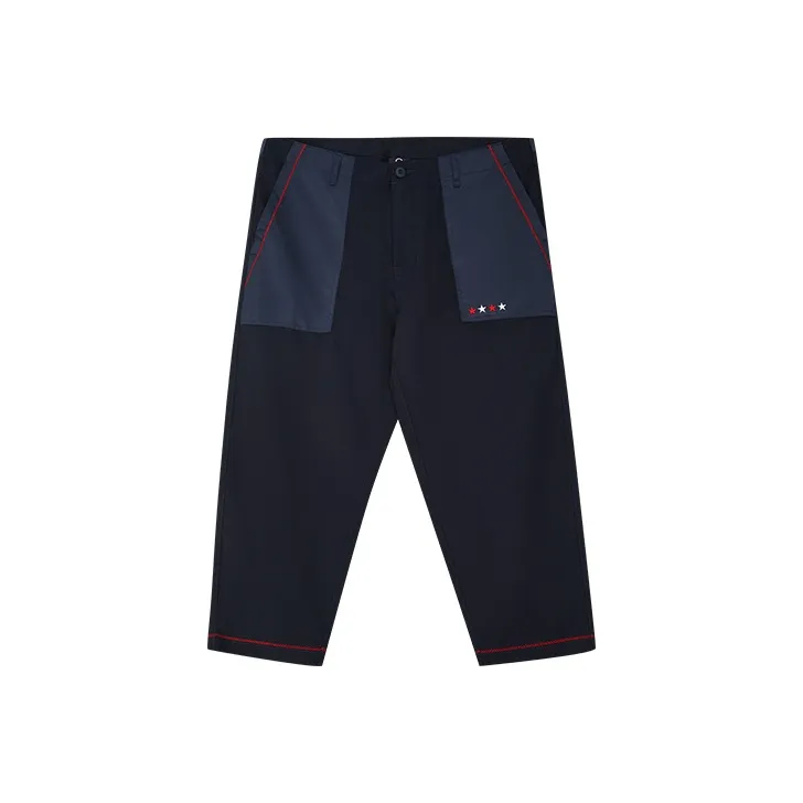 CLOT Tapered Pants Moderate Casual Pants Men's Navy Blue-0
