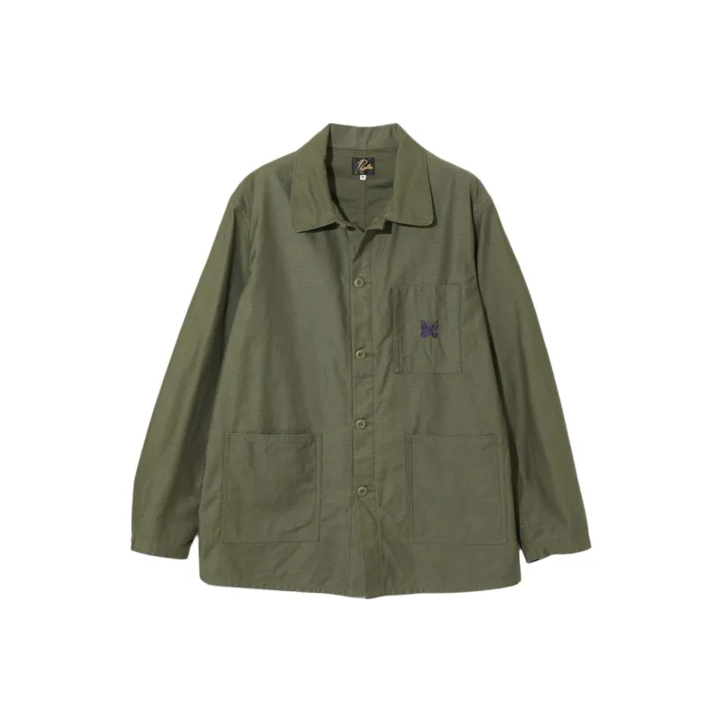 Needles SS25 Jacket Unisex Olive-0
