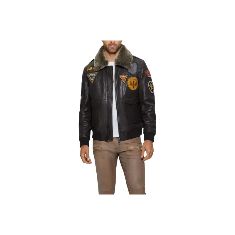 GUESS Jackets Coats Men's Black-0