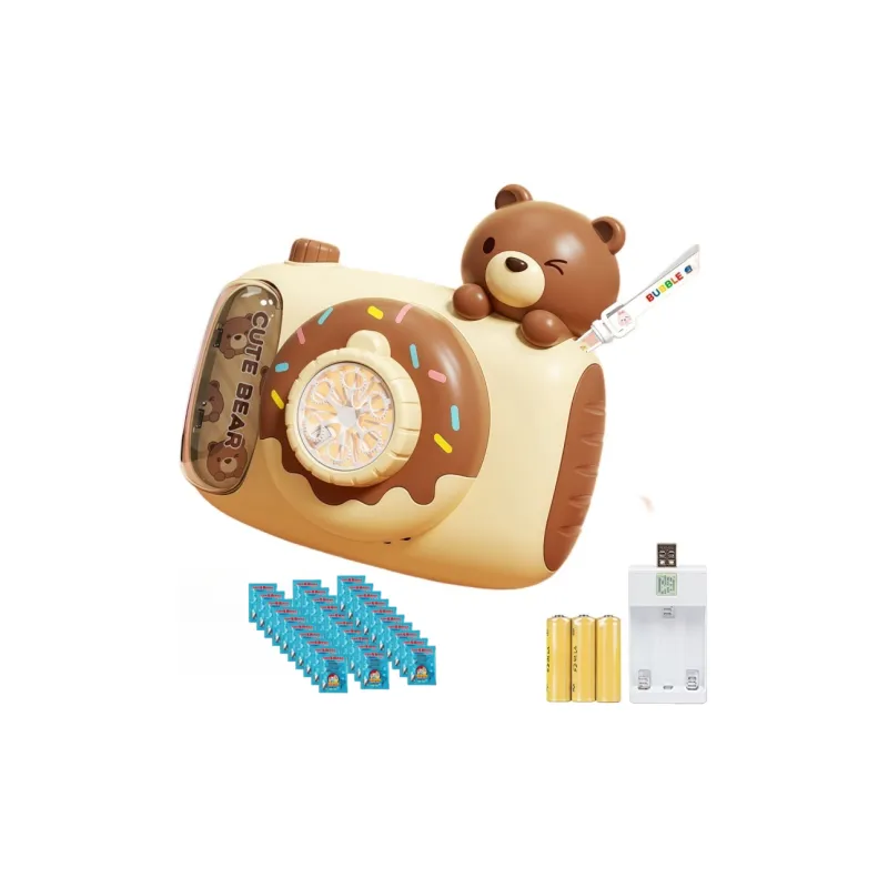TEMI Fully Automatic Cartoon Camera With Electric Light, Non Leakage Design Bubble Machines-10