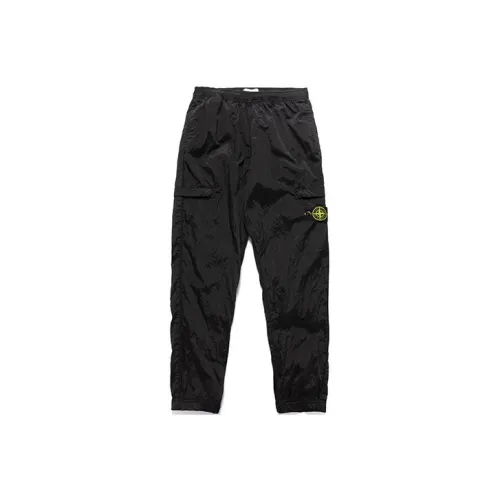 STONE ISLAND SS23 Nylon Meta Knitted Sports Pants Men's Black