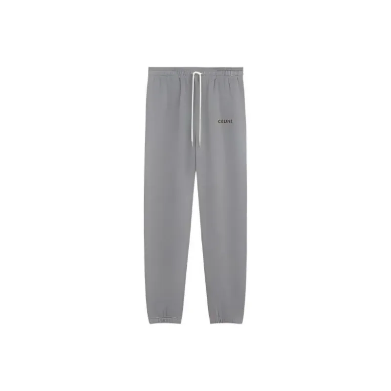 CELINE Embroidered Cotton Track Pants-0