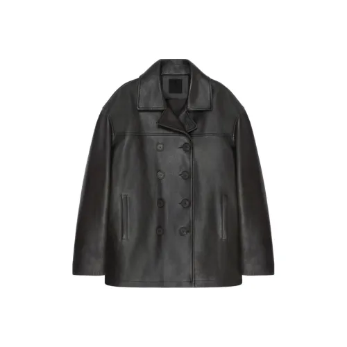 GIVENCHY FW23 Leather Jacket Men's Black