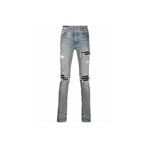 AMIRI Distressed Finish Ripped Skinny Jeans