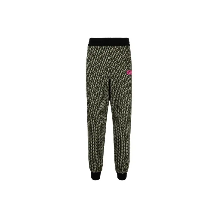 VERSACE Knitted Sweatpants Men Green-0