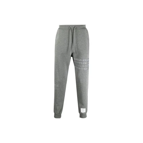 THOM BROWNE Knitted Sweatpants Men Medium Gray