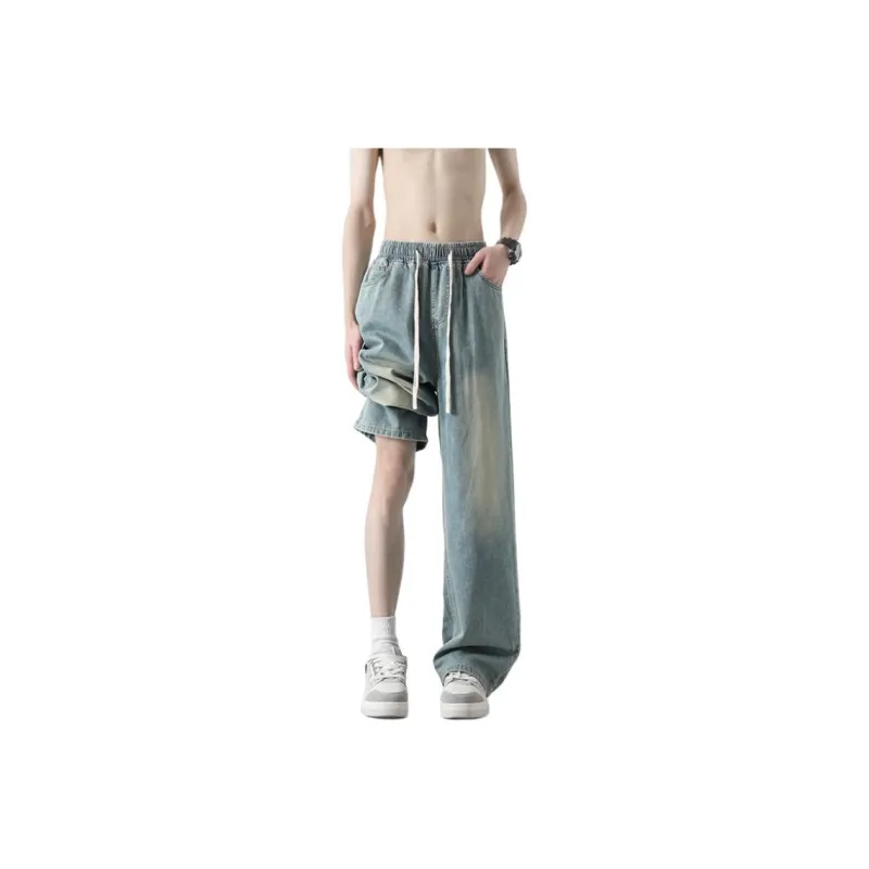 WARNING LIGHT Jeans Unisex Black-12