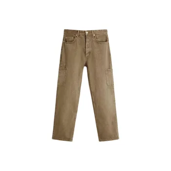 ZARA Jeans Men Yellow Ochre