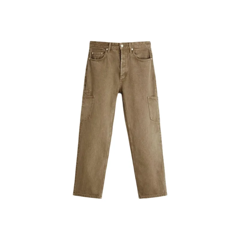 ZARA Jeans Men Yellow Ochre-0