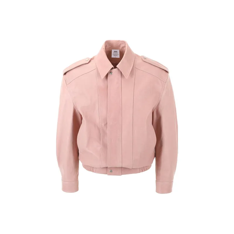 OSOI Leather Jacket Unisex Pink-0