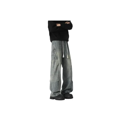 ZWWWZ Jeans Unisex Blue