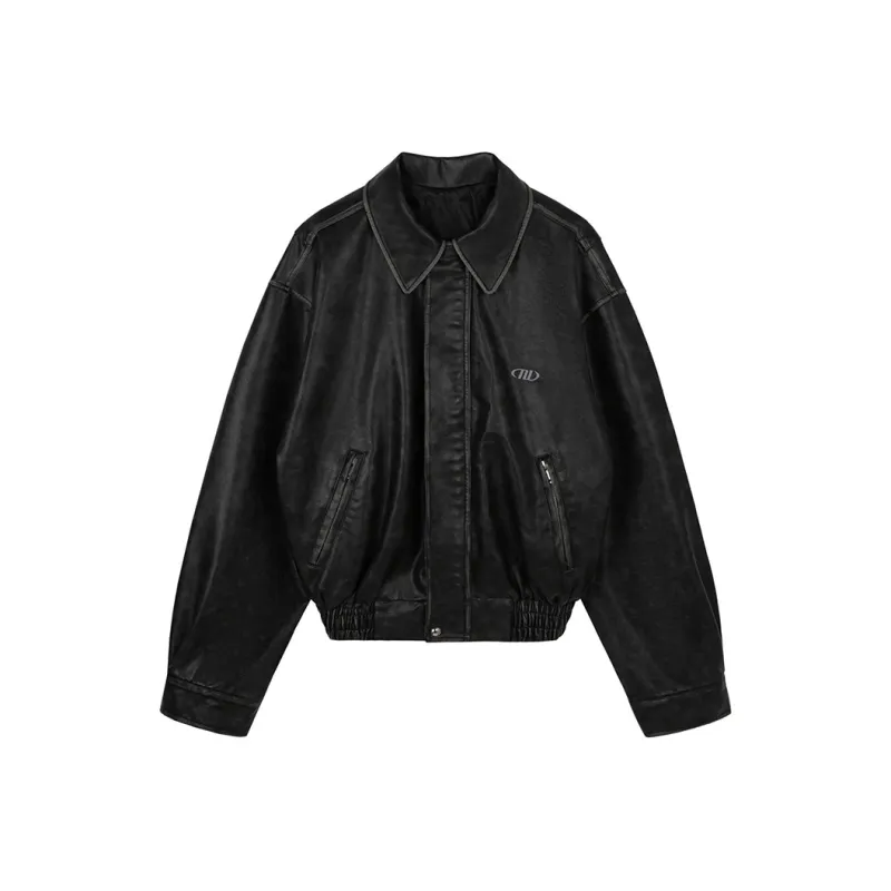 MOONWAV Leather Jackets Jackets & Coats Unisex-0