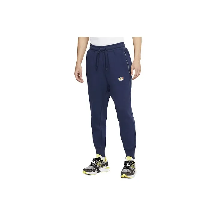 Nike Knitted Sports Pants Men's Deep Navy Blue-0