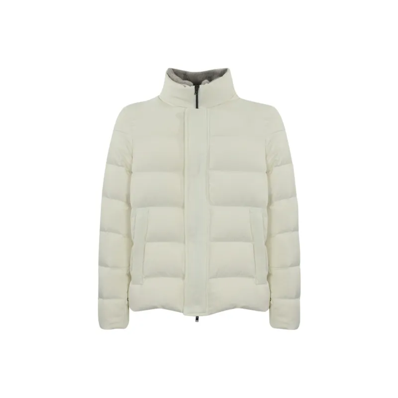HERNO High Neck Zip Up Padded Coat-0