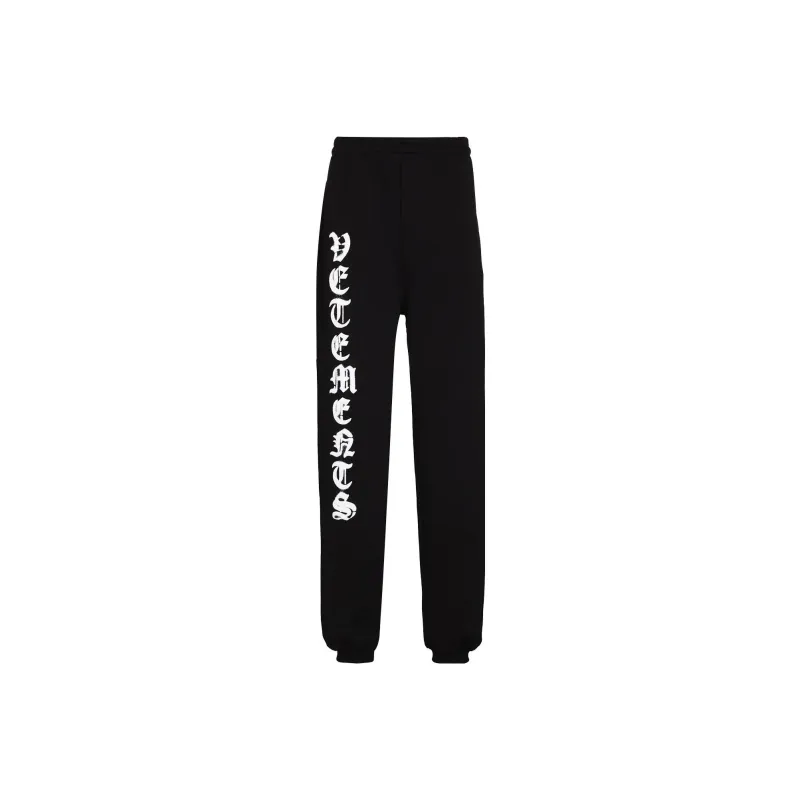 Vetements Knitted Sweatpants Men Black-0