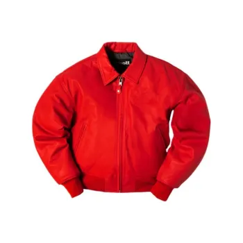 Schott N.Y.C. x One Block Down SS24 Leather Jacket Unisex Red